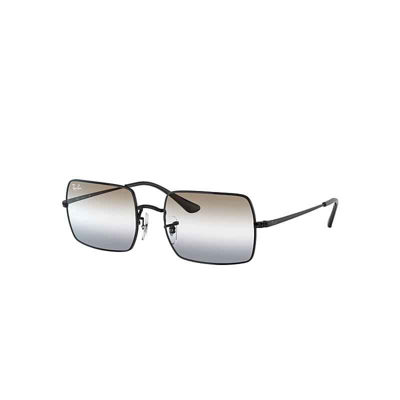Ray-Ban Rectangle 1969 Bi-gradient Sunglasses Black Frame Brown Lenses 54-19 product image