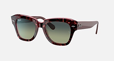 STATE STREET Sunglasses in Black and Green - RB2186 | Ray-Ban®