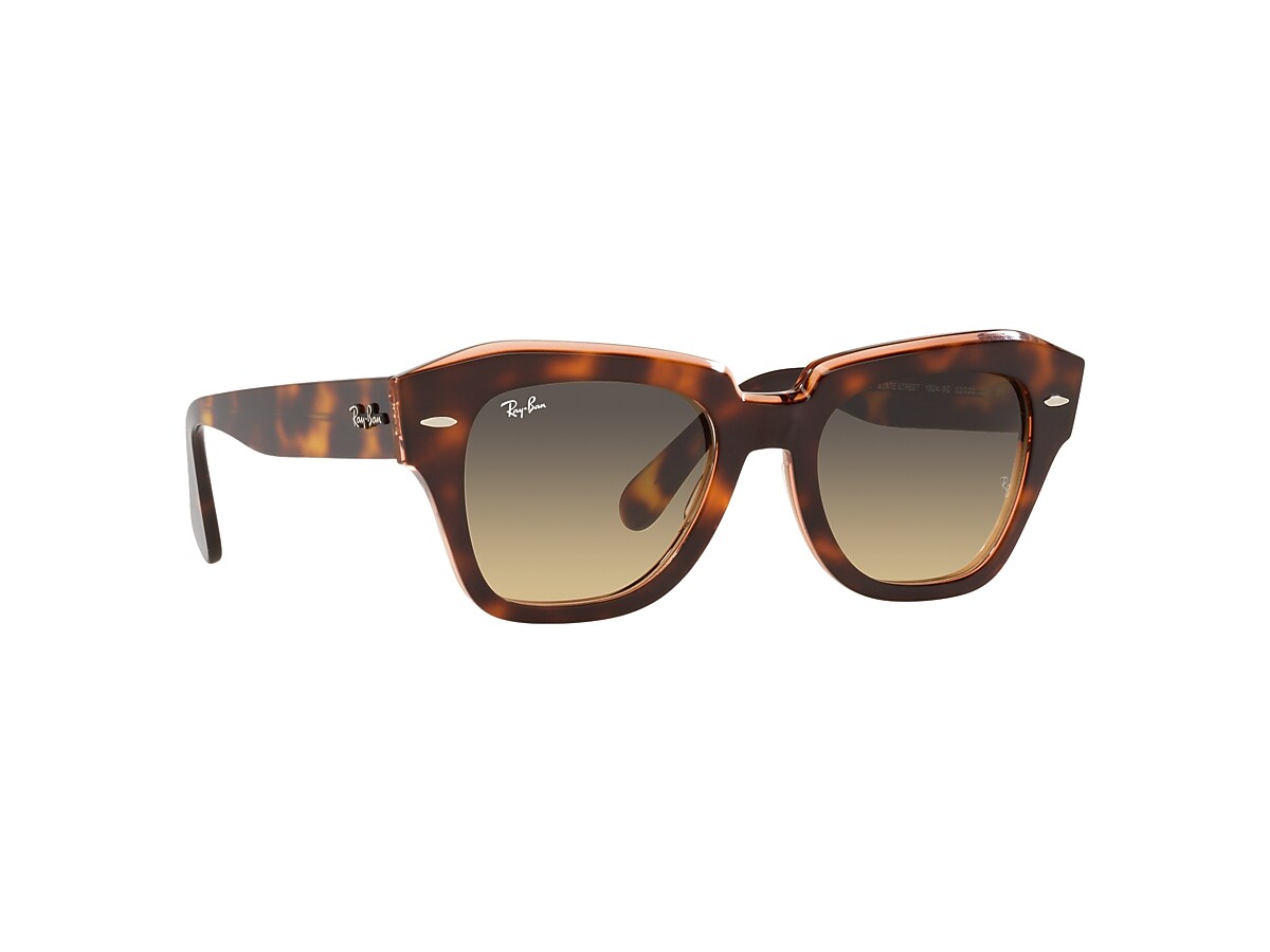 Ray-Ban Sunglasses State Street Tortoise Frame Brown Lenses