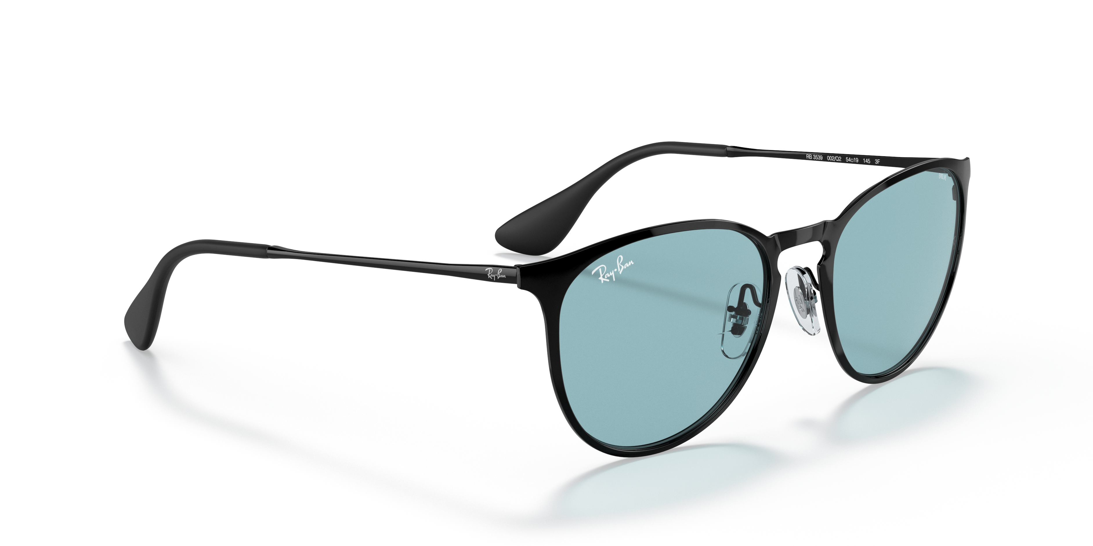 ray ban aviator black plastic