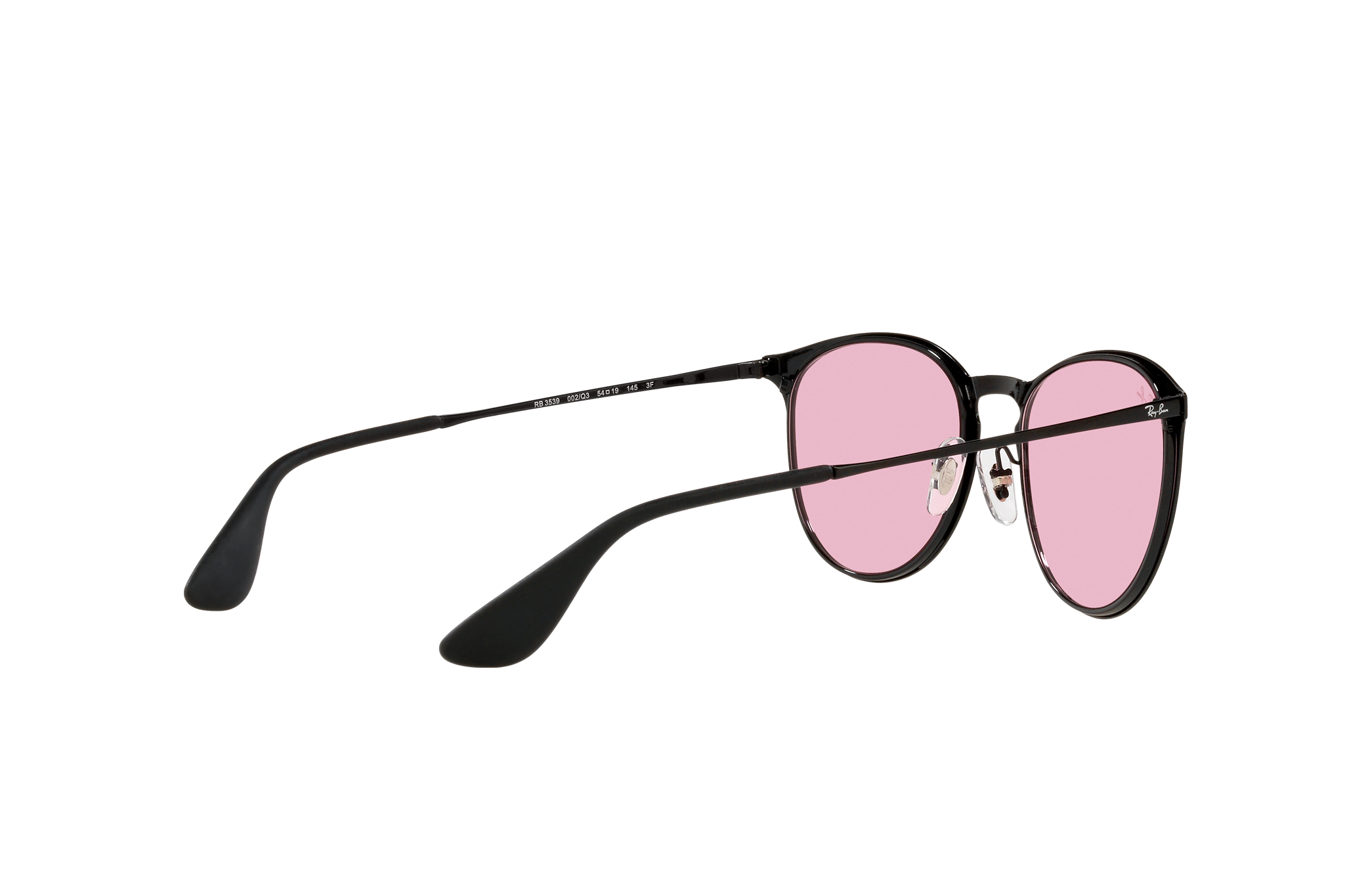 Ray Ban Sunglasses Erika Metal Evolve Black Frame Pink Lenses