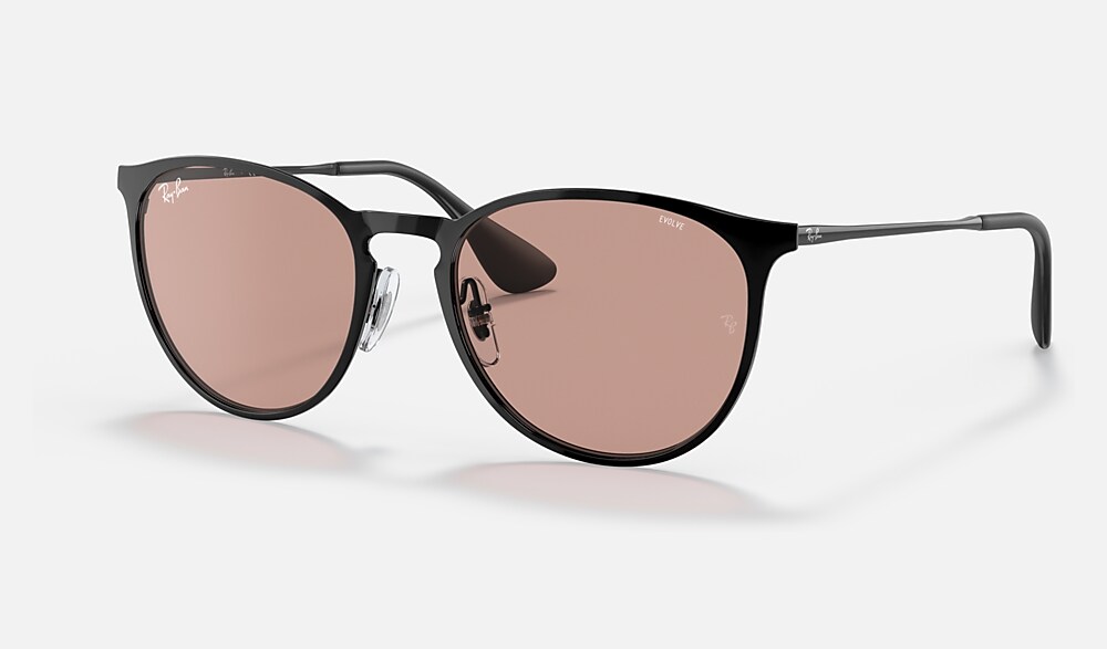 ERIKA METAL EVOLVE Sunglasses in Black and Brown Photochromic