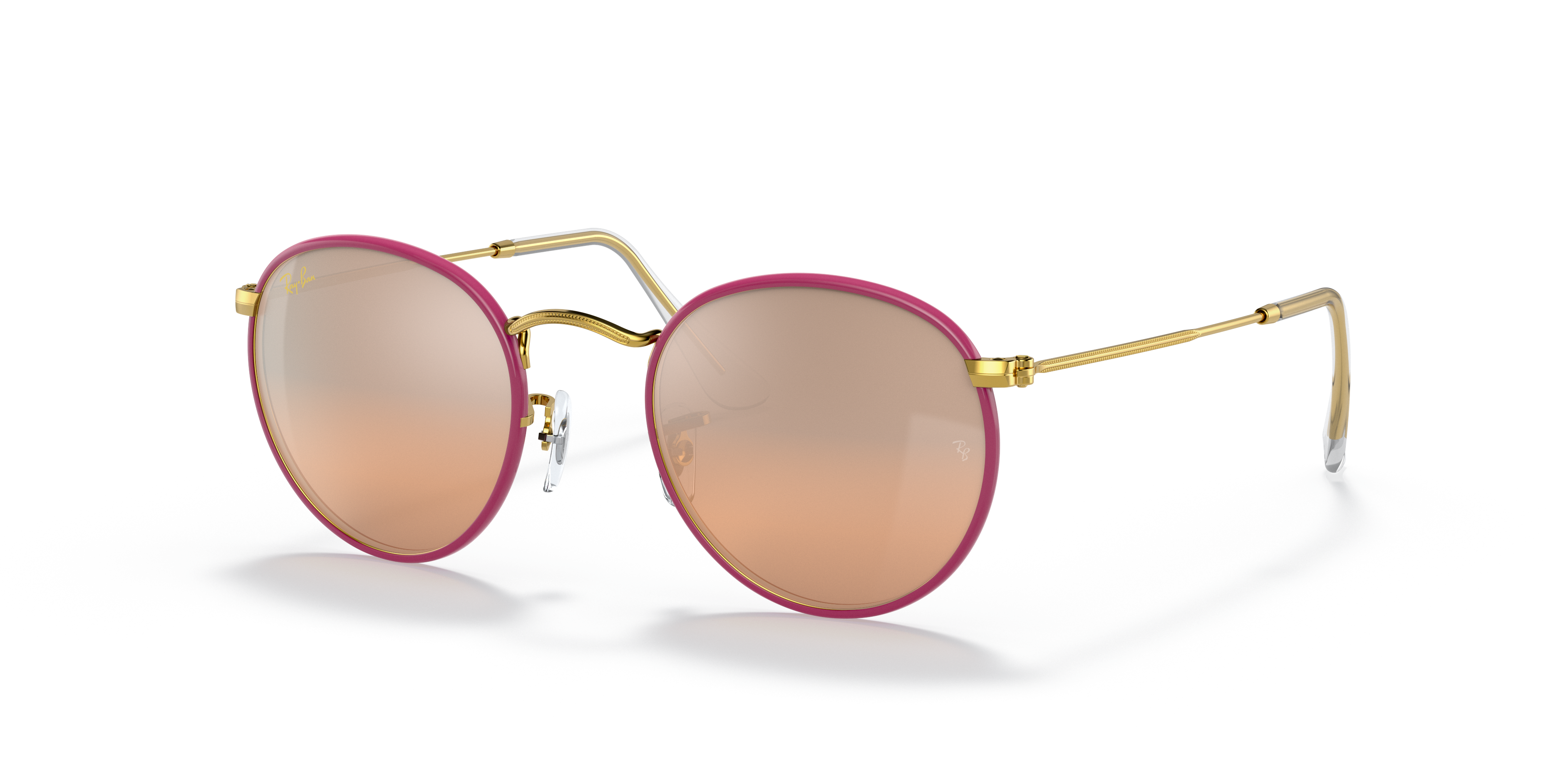 ray ban round pink