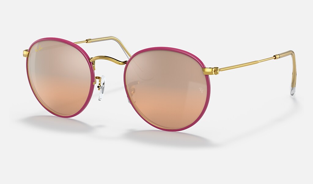 Round Full Color Sunglasses Violet and Silver/Pink Ray-Ban ®