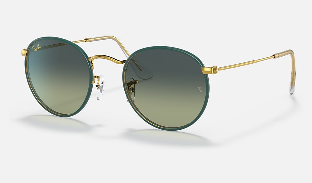 Kilde Shipley Lee Round Metal Full Color Legend Sunglasses in Green and Green/Blue - RB3447JM  | Ray-Ban® US