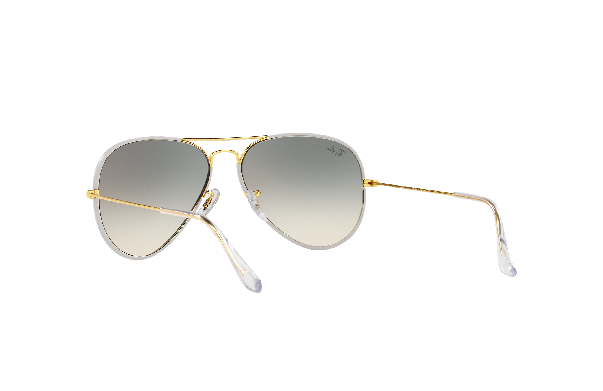 grey and gold ray bans