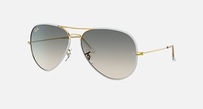 AVIATOR FULL COLOR LEGEND Sunglasses in Black On Gold and