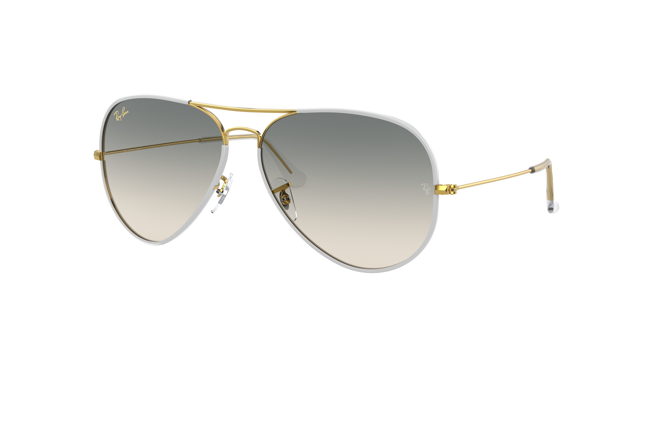 ray ban aviator white frame