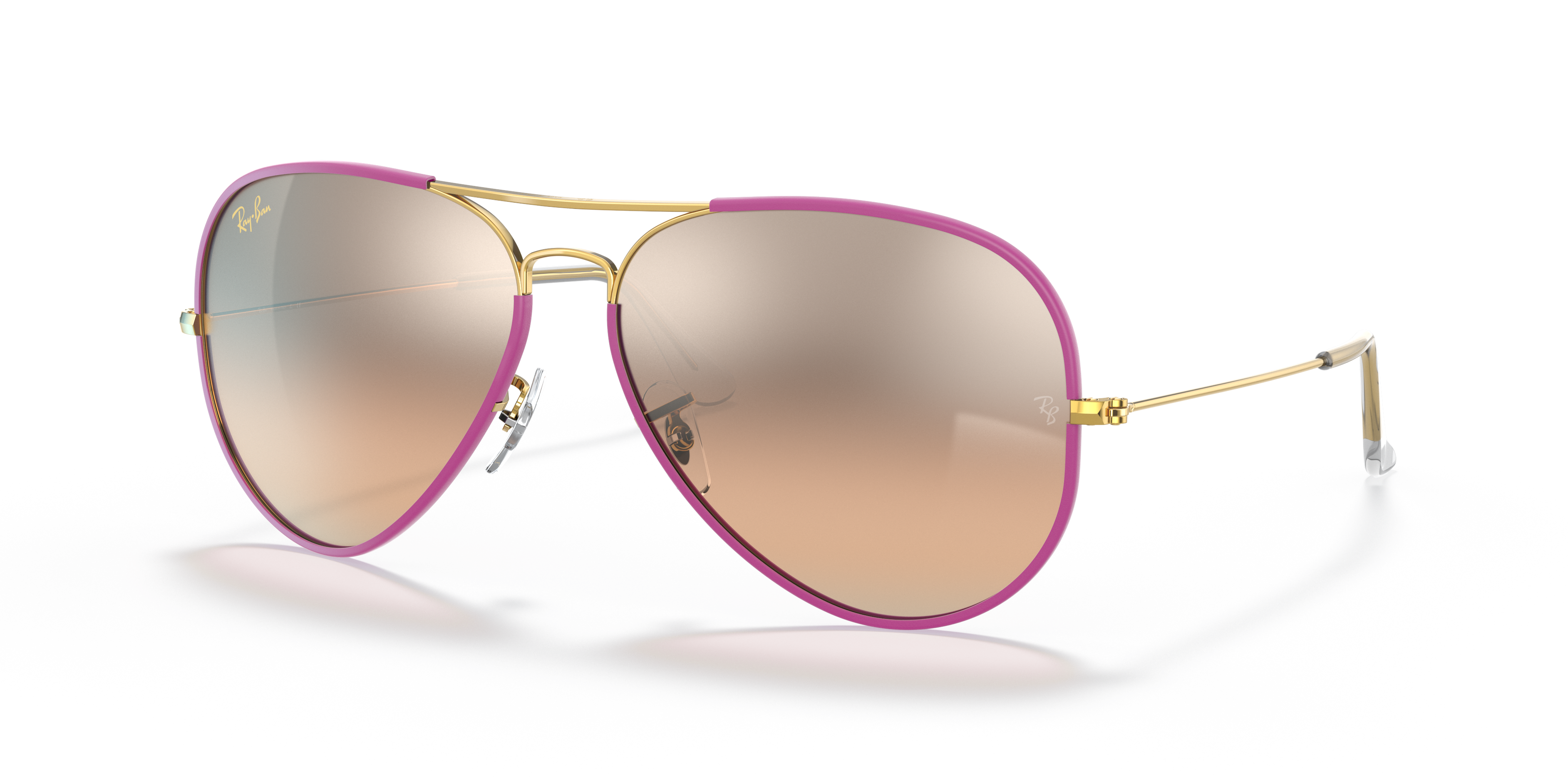 ray ban silver mirror lens