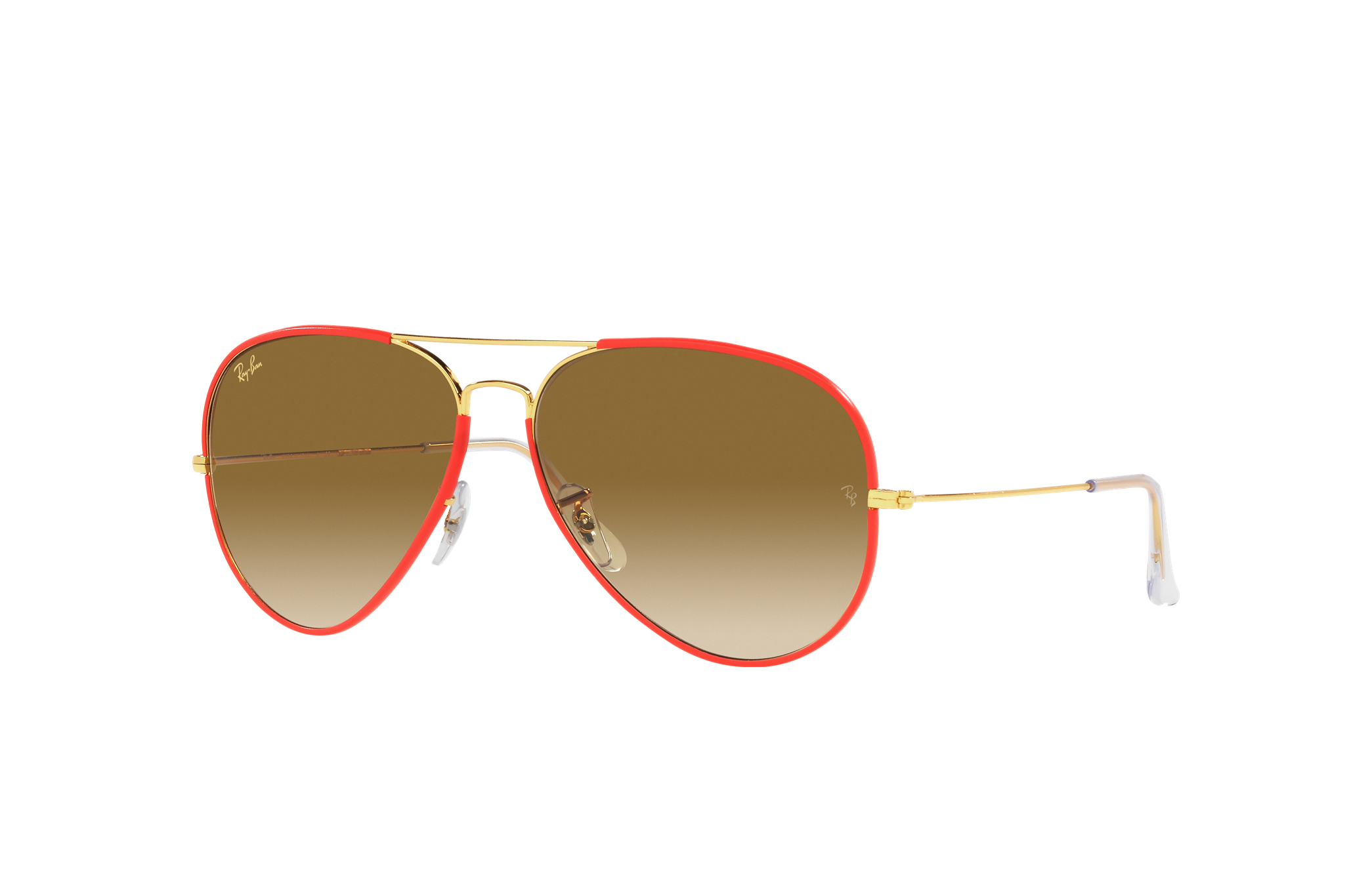 red colour ray ban sunglasses