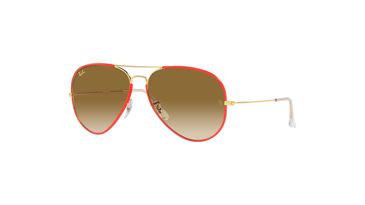 masser midler Displacement AVIATOR FULL COLOR LEGEND Sunglasses in Red and Light Brown - RB3025JM |  Ray-Ban® US