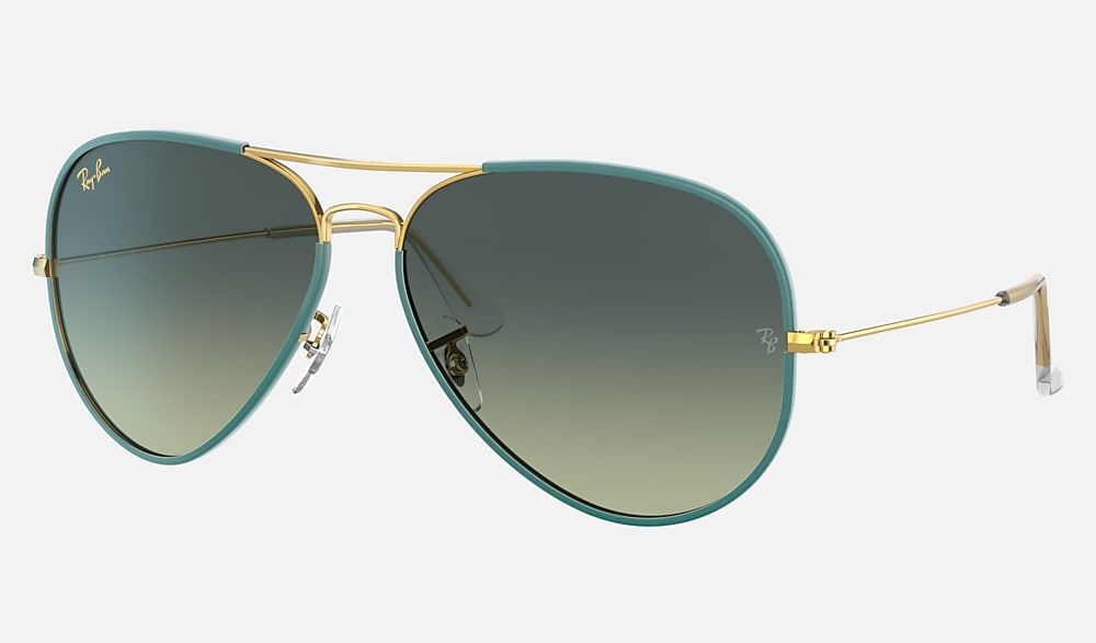 レイバン｜RayBan AVIATOR FULL COLOR RB3025JM AVIATOR FULL COLOR LEGEND Sunglasses in Black On Gold and Grey