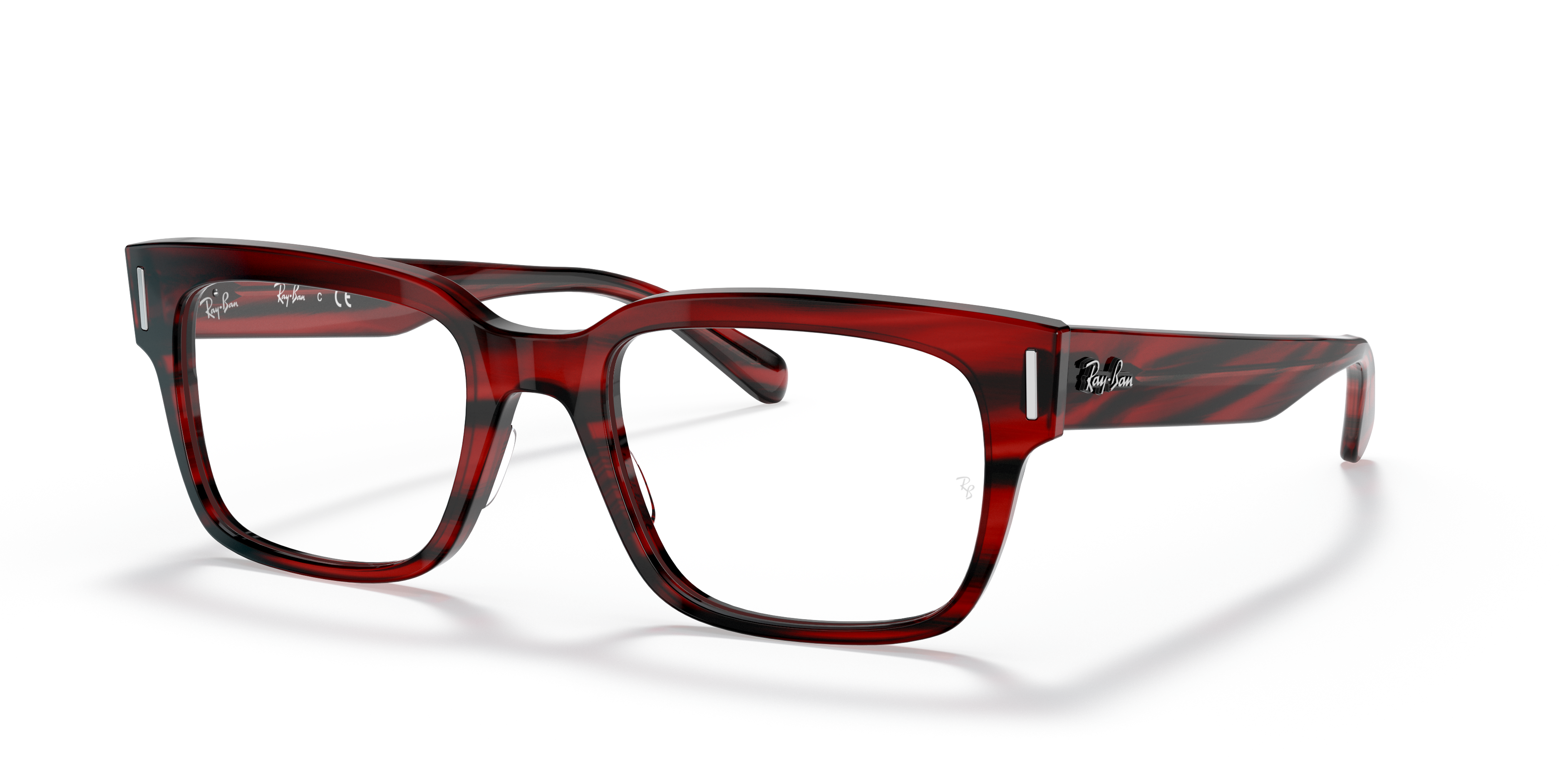 red glasses ray ban