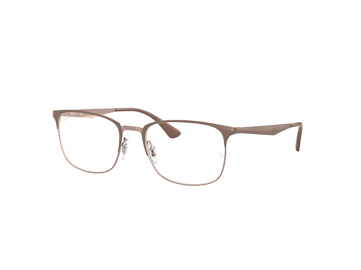 RB6421 OPTICS Eyeglasses with Beige On Copper Frame - RB6421 RB6421 OPTICS Eyeglasses with Beige On Copper Frame - RB6421