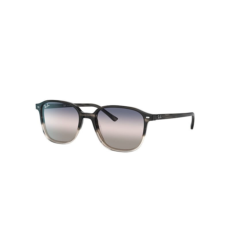 Ray-Ban Leonard Bi-gradient Sunglasses Grey Havana Frame Pink Lenses 55-18