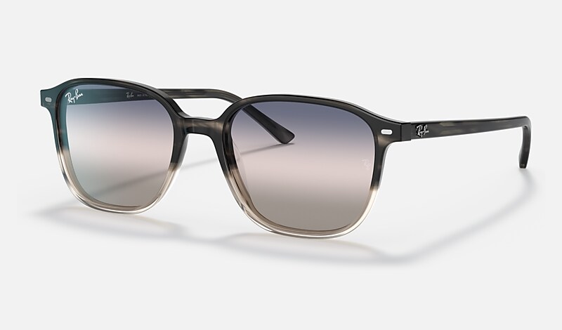 LEONARD BI-GRADIENT Sunglasses in Grey Havana and Pink/Blue