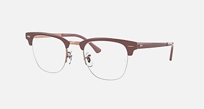 レフレム CLUBMASTER METAL OPTICS Eyeglasses with Grey On Black Frame