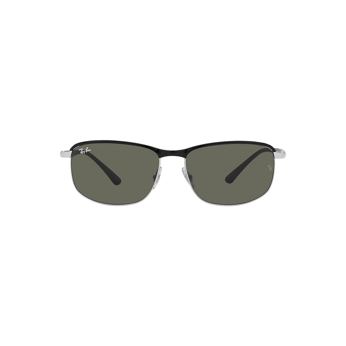 RB3671 Sunglasses in Black On Silver and Dark Grey - RB3671