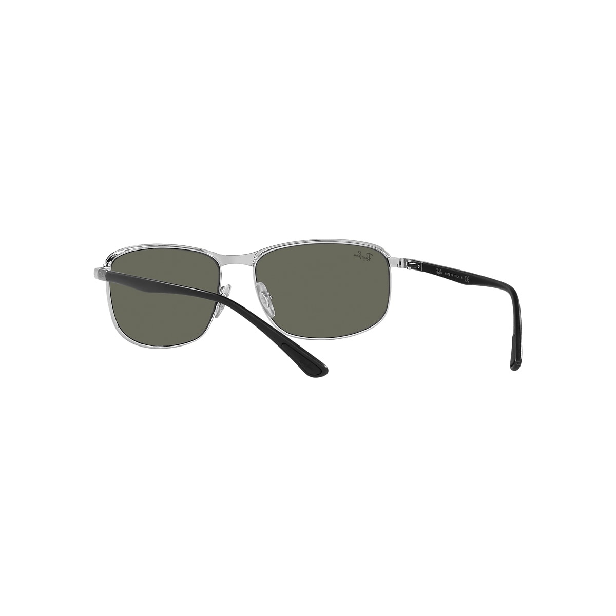 RB3671 Sunglasses in Black On Silver and Dark Grey - RB3671 | Ray