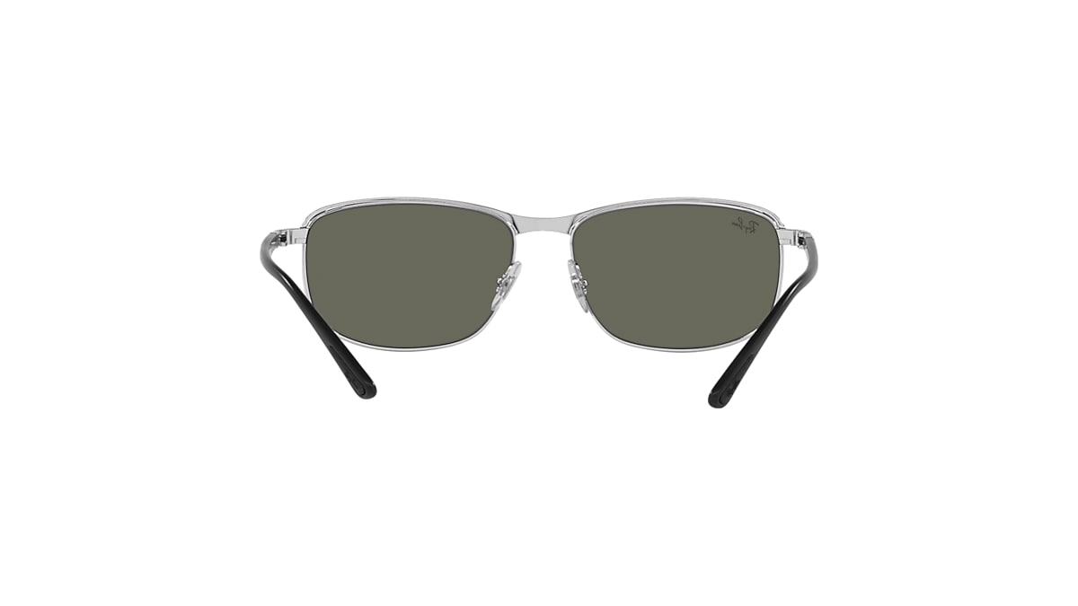 RB3671 Sunglasses in Black On Silver and Dark Grey - RB3671 | Ray