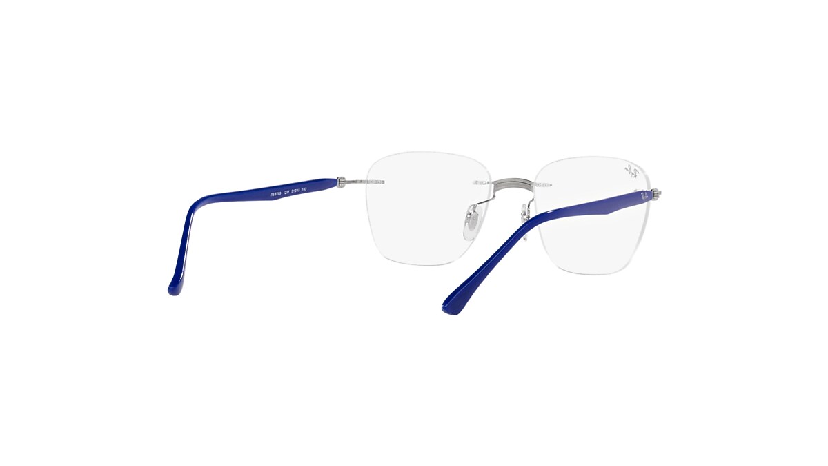 RB8769 OPTICS Eyeglasses with Blue On Silver Frame - RB8769 RB8769 OPTICS Eyeglasses with Blue On Silver Frame - RB8769