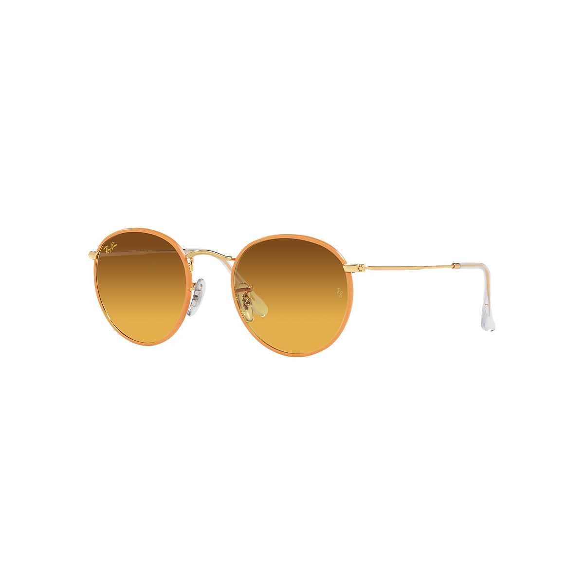 Mis bord Ja Round Metal Full Color Legend Sunglasses in Yellow and Orange/Brown | Ray- Ban®