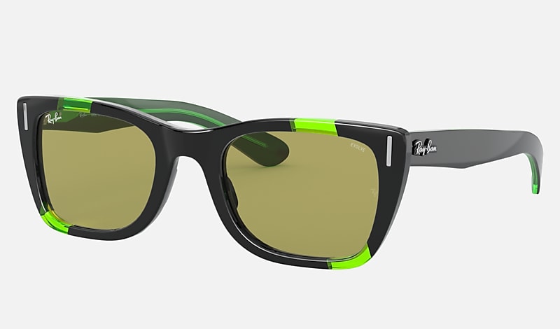 Lunette de discount soleil verte fluo