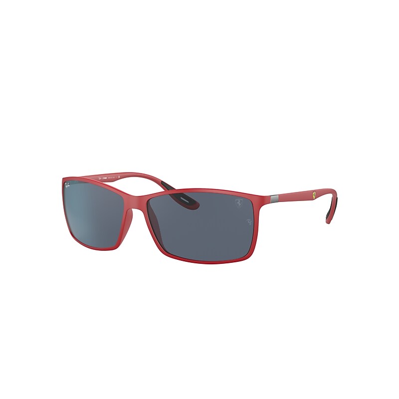 Ray-Ban Rb4179m Scuderia Ferrari Collection Sunglasses Red Frame Grey Lenses 60-13