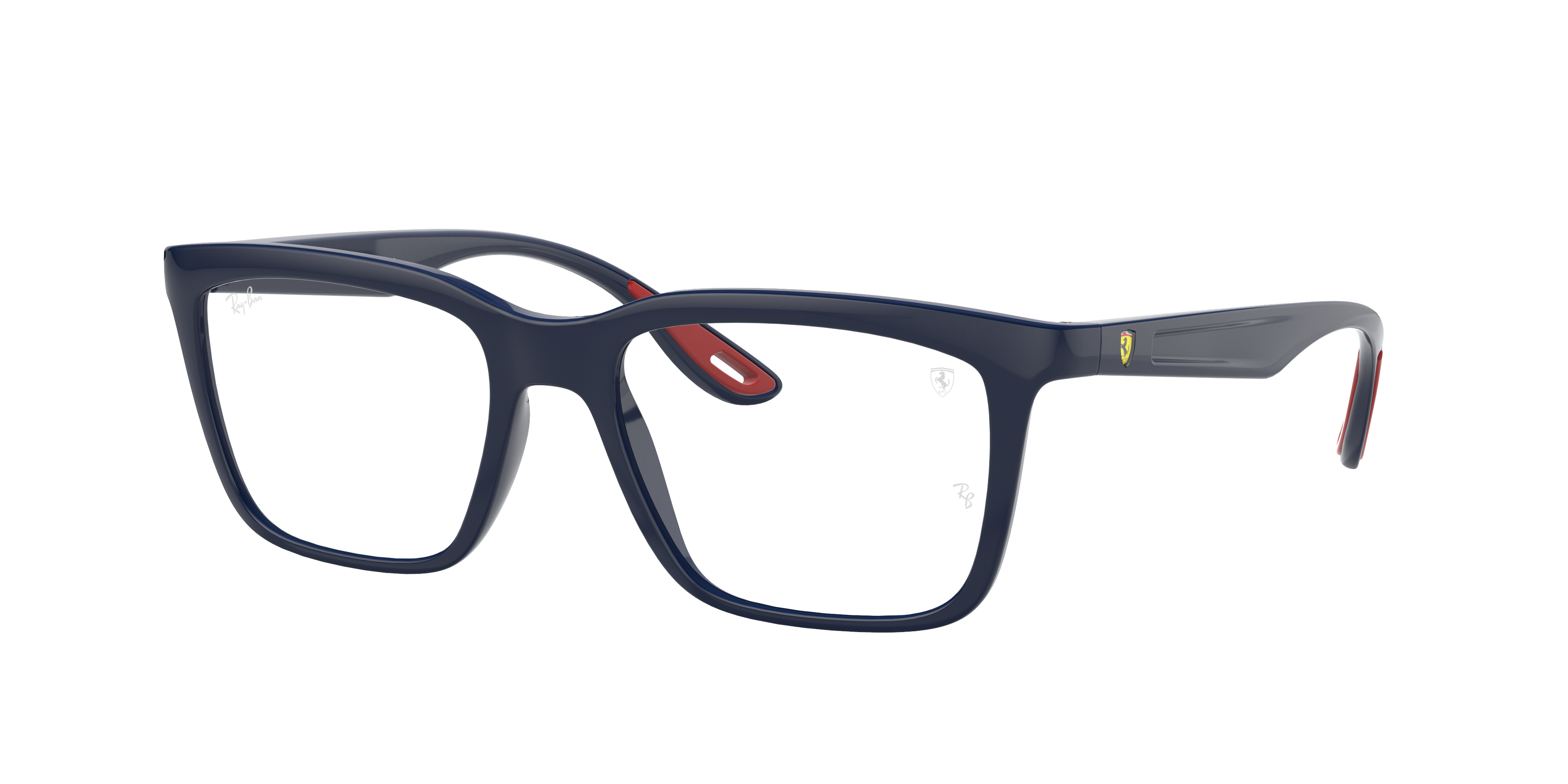 Ray Ban Rb7192m Scuderia Ferrari Collection Eyeglasses Blue Frame Clear Lenses Polarized 53-18