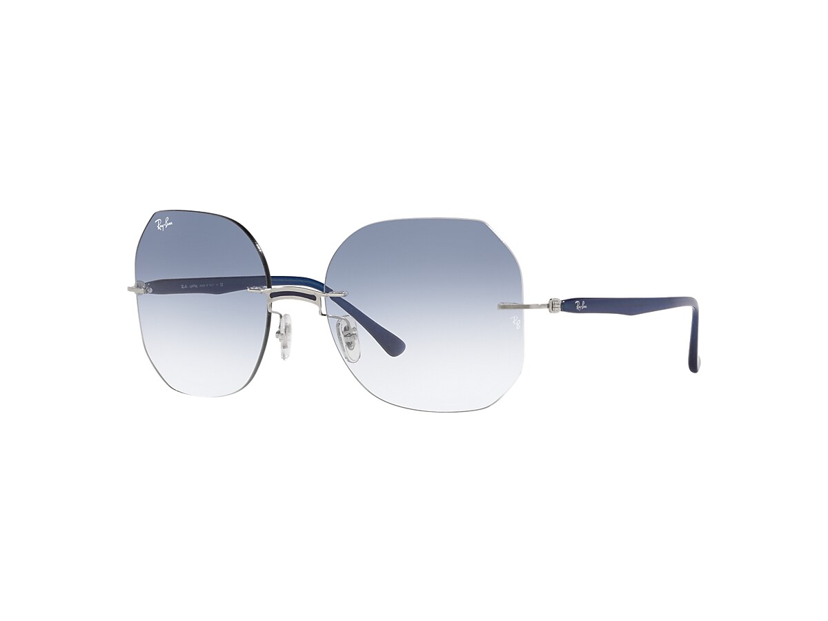 RB8067 TITANIUM Sunglasses in Blue On Silver and Light Blue