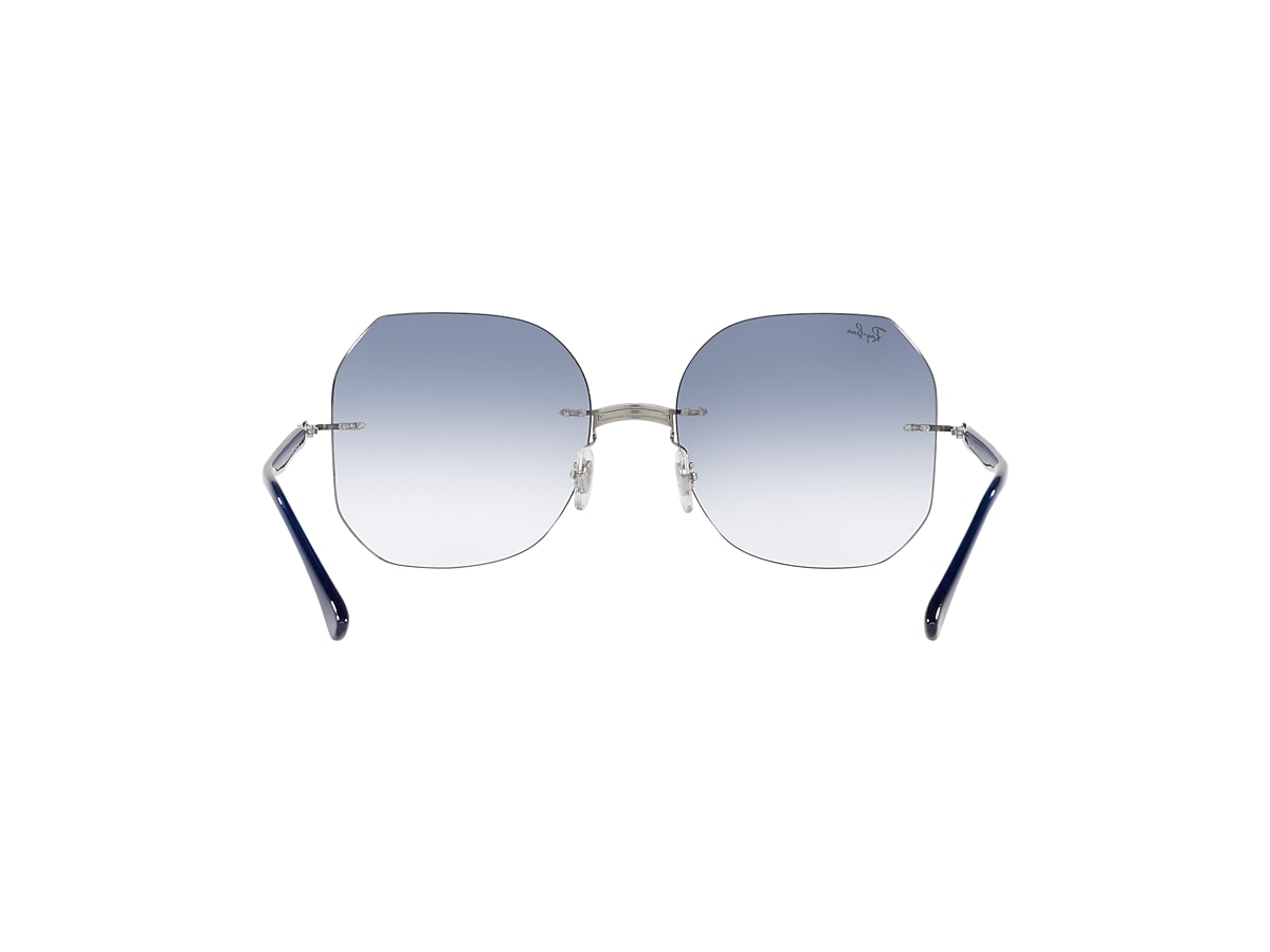 Rb8067 Titanium Sunglasses in Blue On Silver and Light Blue | Ray-Ban®