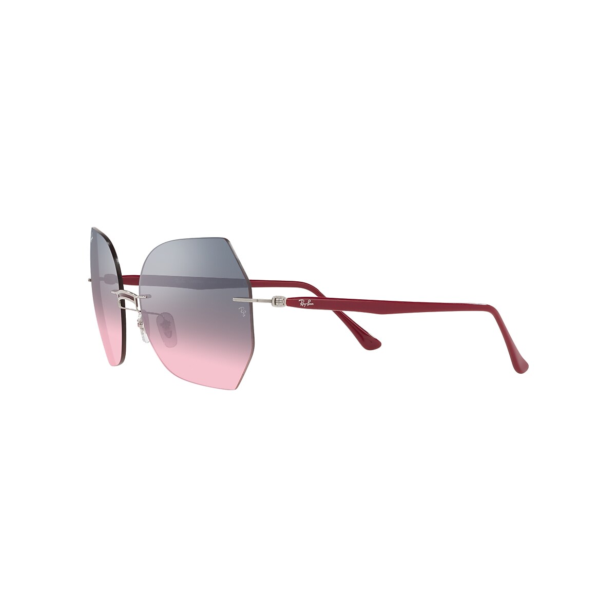 RB8065 TITANIUM Sunglasses in Silver and Pink/Grey - RB8065 | Ray