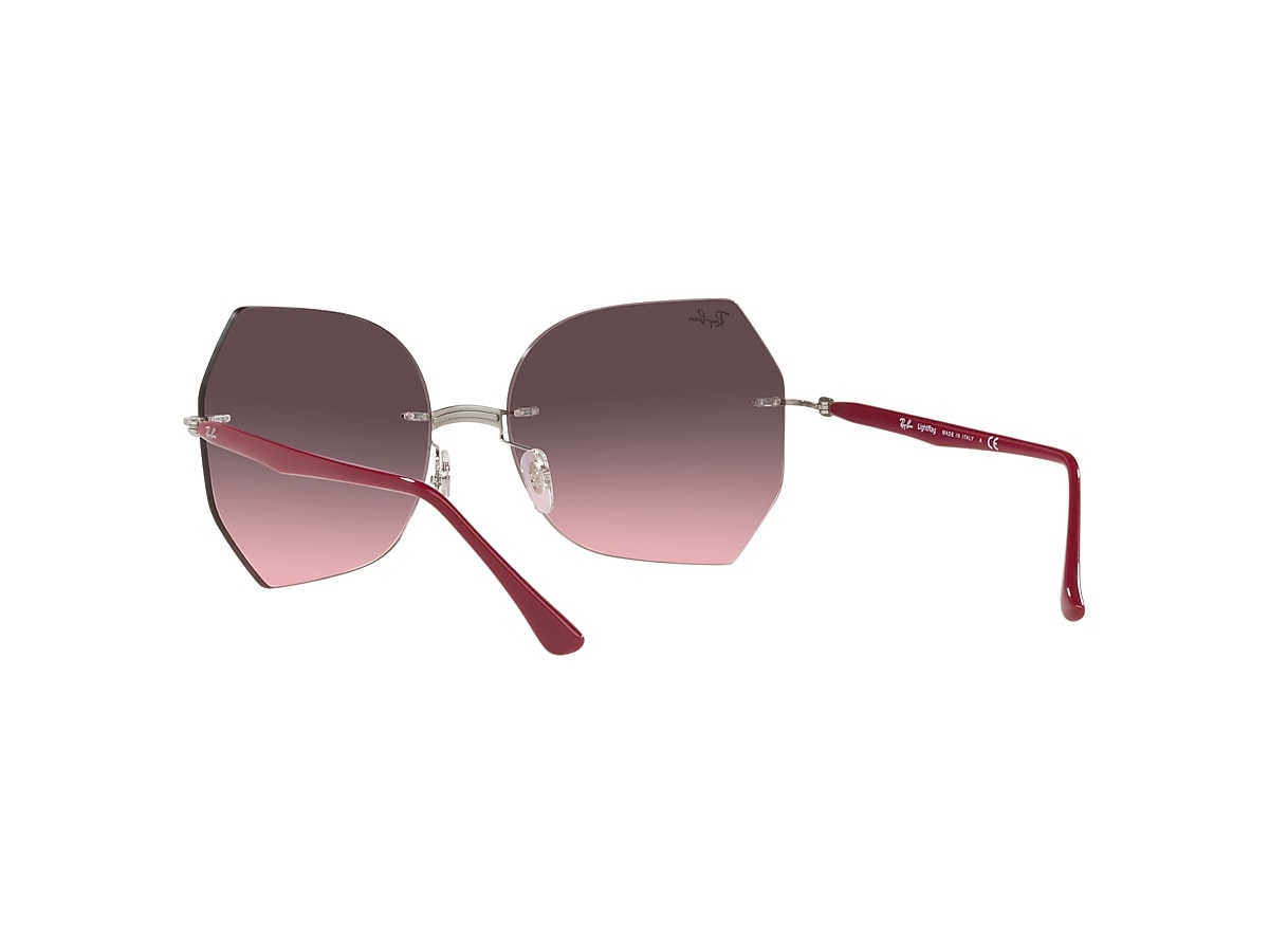 RB8065 TITANIUM Sunglasses in Silver and Pink/Grey - RB8065 | Ray