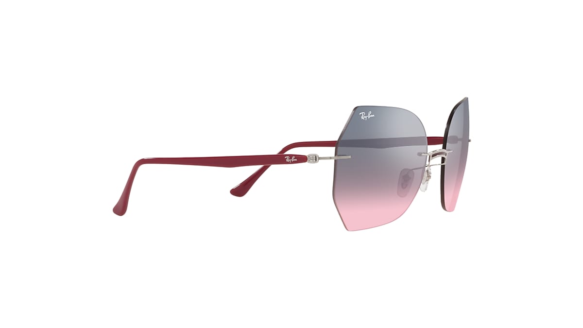 RB8065 TITANIUM Sunglasses in Silver and Pink/Grey - RB8065 | Ray