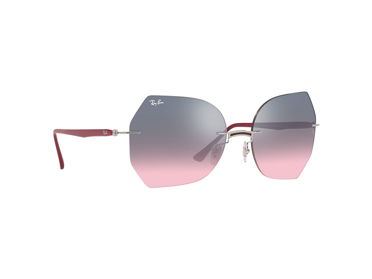 RB8065 TITANIUM Sunglasses in Silver and Pink/Grey - RB8065 | Ray