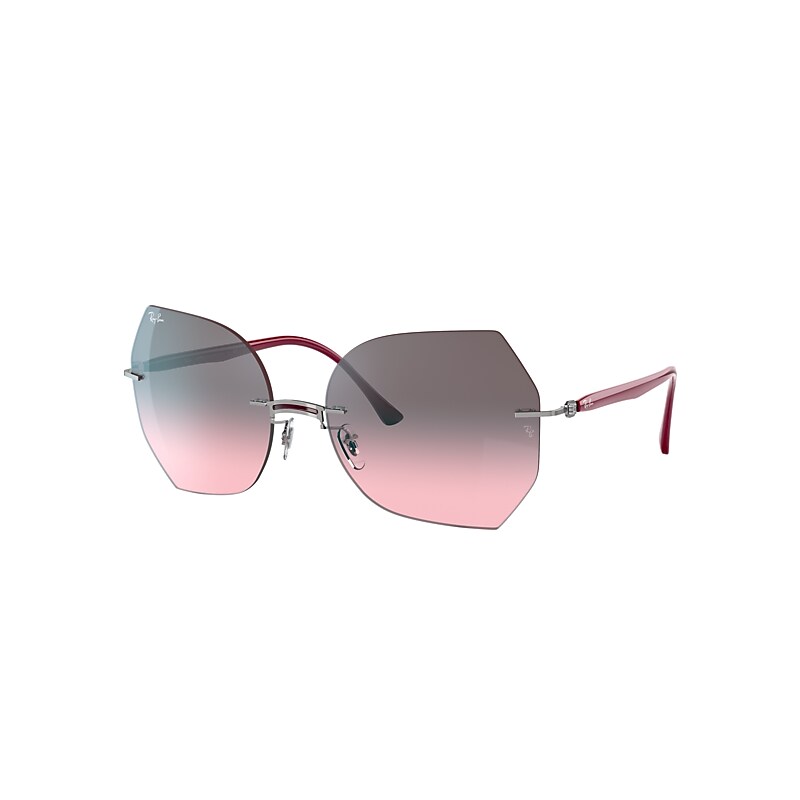 Ray-Ban Rb8065 Titanium Sunglasses Amaranth Frame Pink Lenses 62-18
