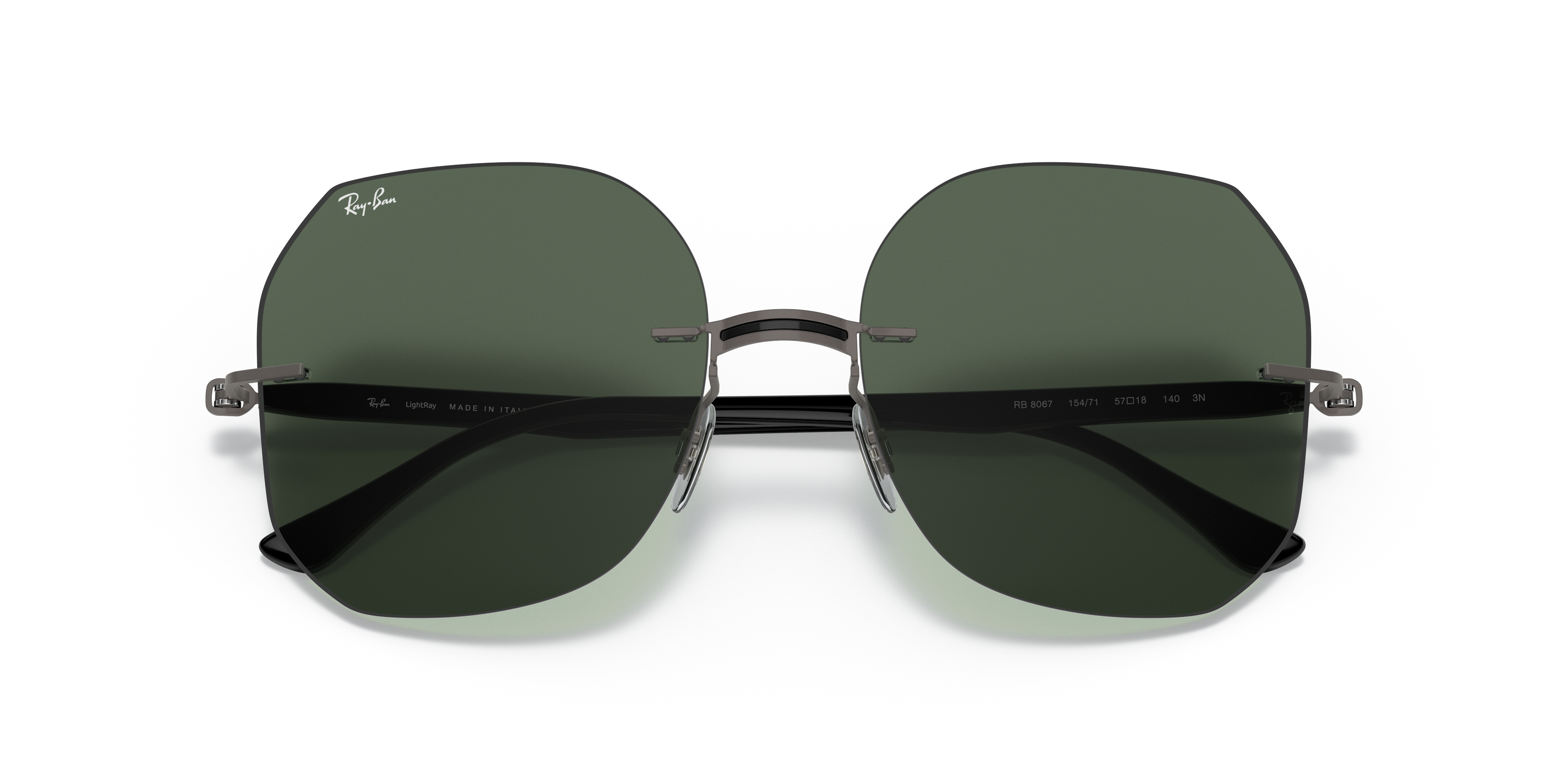 Rb8067 Titanium Sunglasses in Black and Green | Ray-Ban®