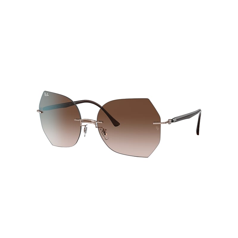 Ray-Ban Rb8065 Titanium Sunglasses Light Brown Frame Brown Lenses 62-18 product image