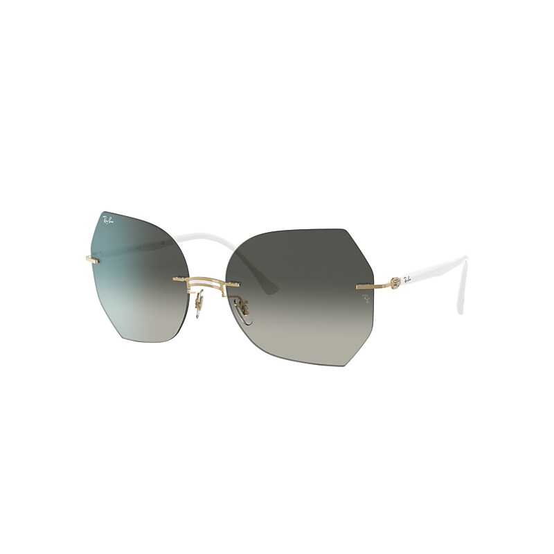 Ray-Ban Rb8065 Titanium Sunglasses White Frame Grey Lenses 62-18 product image
