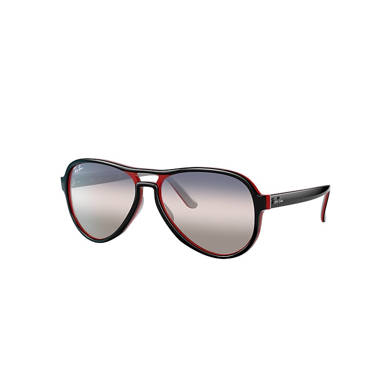 Ray Ban Vagabond Bi-gradient Pink/blue Gradient Aviator Unisex Sunglasses  Rb4355 6549ge 58 In Black,pink | ModeSens