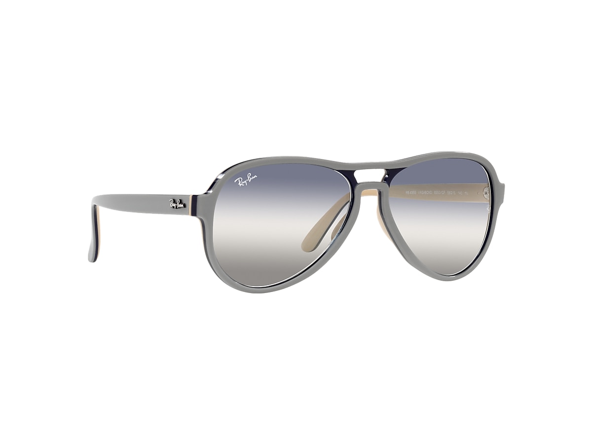 Vagabond Bi-gradient Sunglasses in Light Grey and Blue/Grey | Ray-Ban®