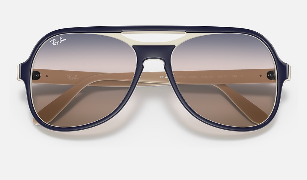 Powderhorn Bi-gradient Sunglasses in Blue and Blue/Brown | Ray-Ban®