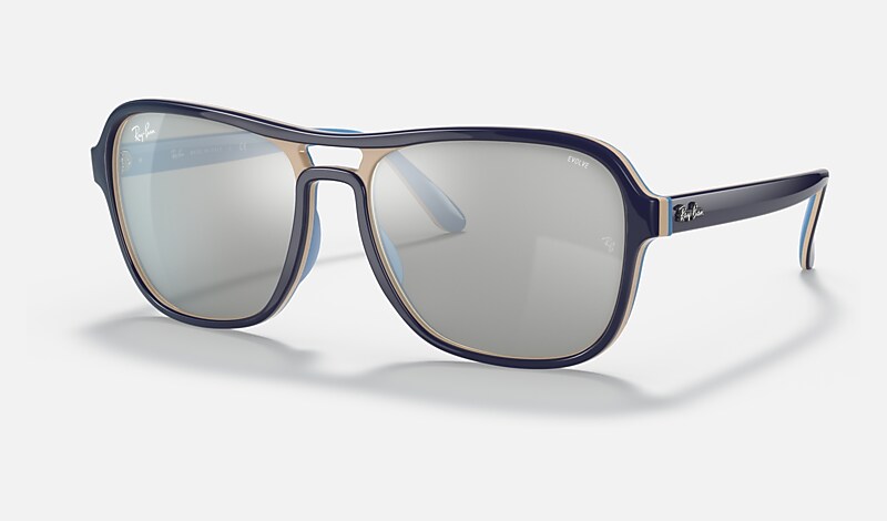 STATE SIDE MIRROR EVOLVE Les lunettes de soleil Bleu clair en