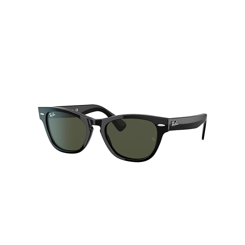 Ray-Ban Laramie Sunglasses Black Frame Green Lenses 54-20 product image