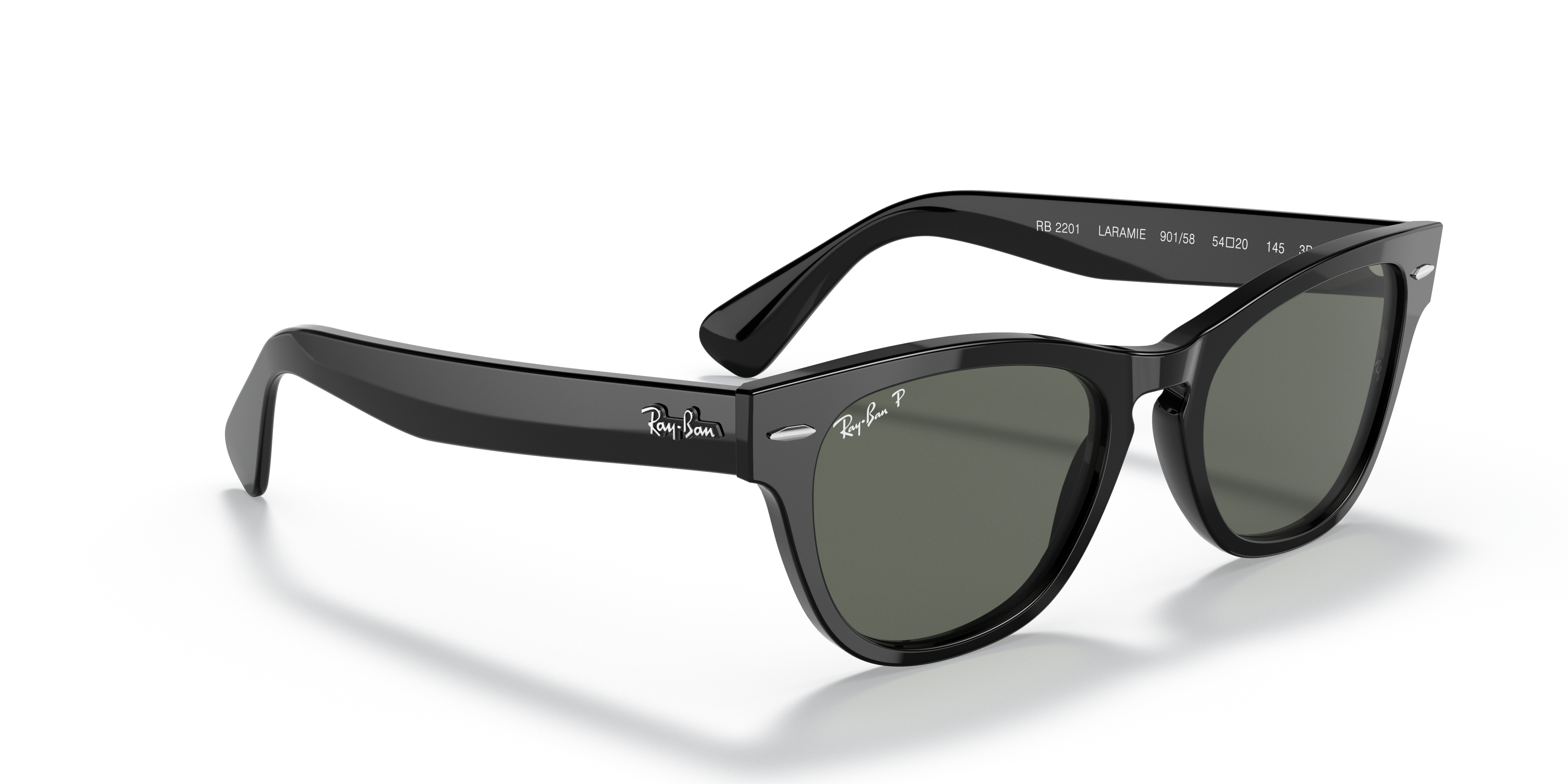 Laramie Sunglasses in Black and Green | Ray-Ban®