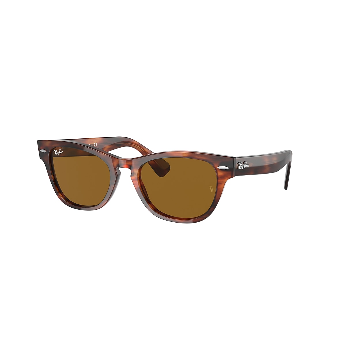 LARAMIE Sunglasses in Striped Havana and Brown - RB2201 | Ray-Ban® US