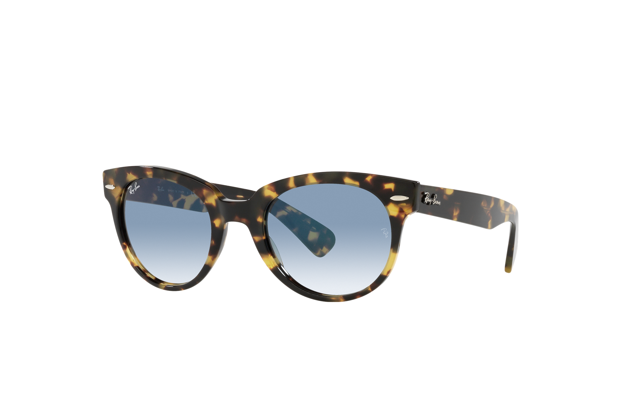 Ray-Ban Sunglasses Orion Havana Frame Blue Lenses