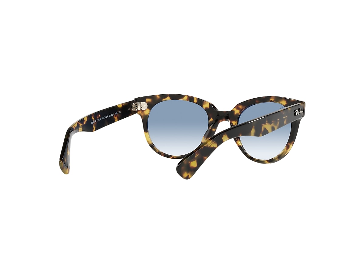 Ray-Ban Sunglasses Orion Havana Frame Blue Lenses