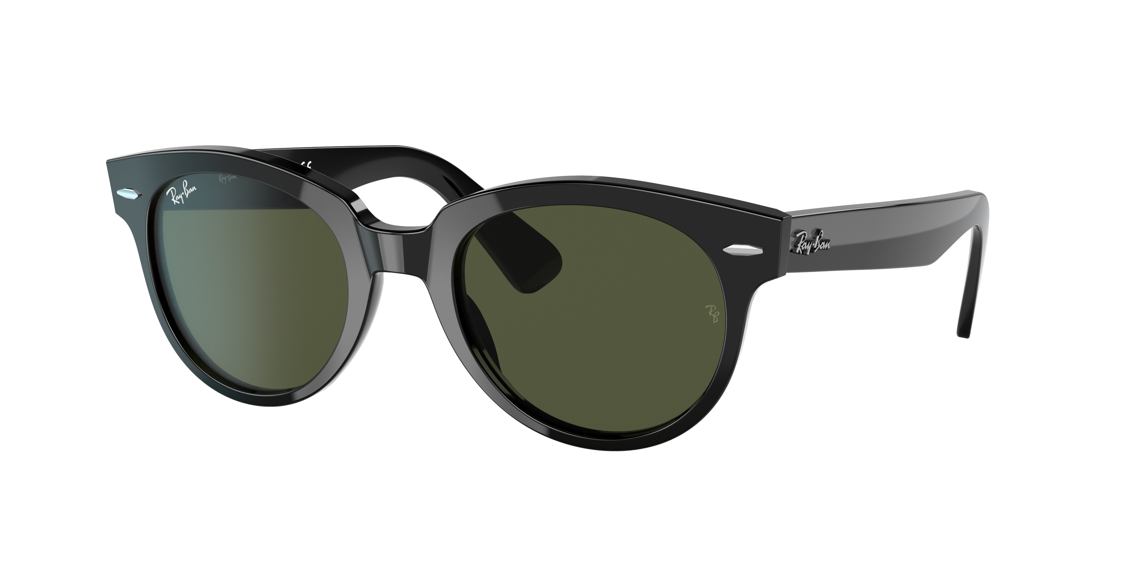 Ray Ban Orion Sunglasses Black Frame Green Lenses 52-22 In Schwarz
