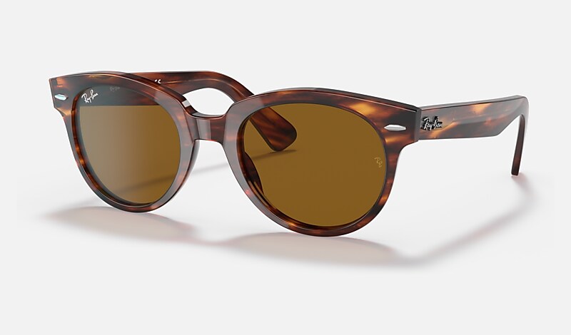 ORION Sunglasses in Striped Havana and Brown - RB2199 | Ray-Ban® US